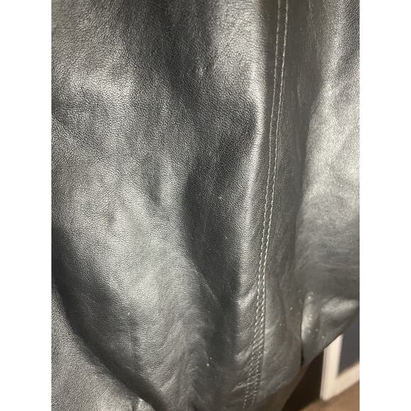 Vintage Luxury Leather Vest wth Genuine Raccoon Fur Sleeves–High-End European - Picture 12 of 16